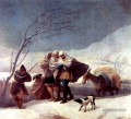 La tempête de neige Francisco de Goya